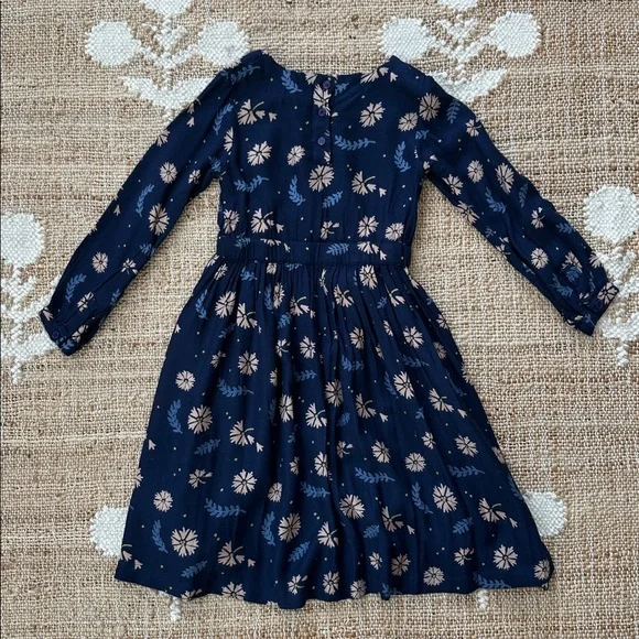 Hello Simone Floral Navy Blue Dress - Picture 5 of 6
